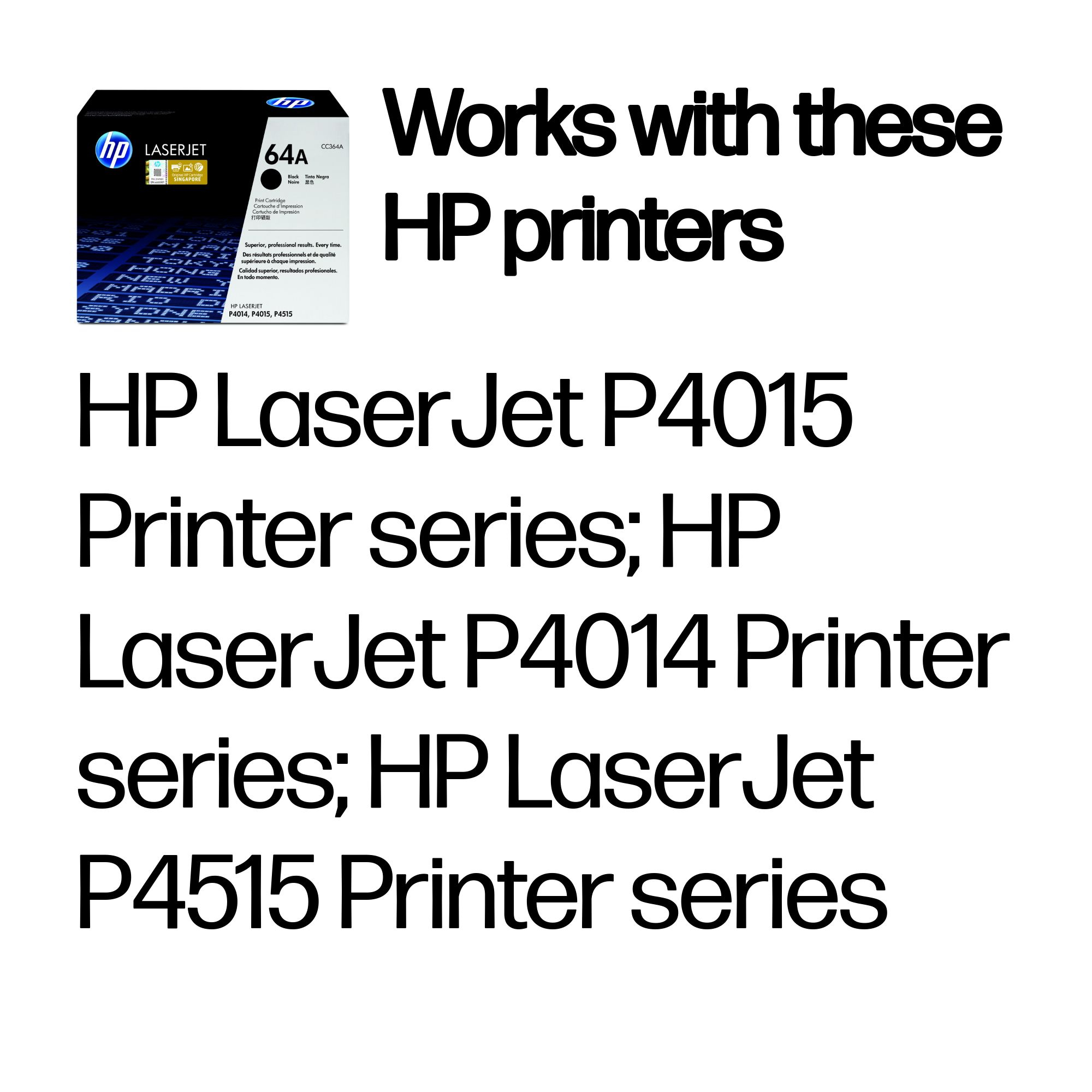 Toner HP CC364A, black, NR.64A, 10K ORIGINAL HP LASERJET P4014, - imagine 2