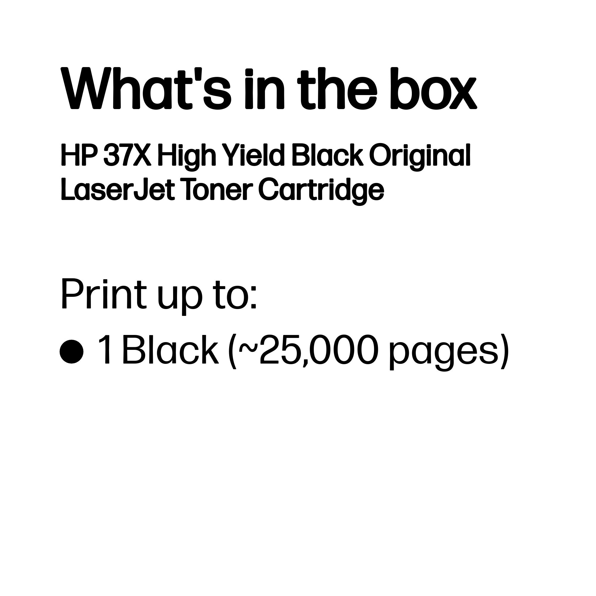 Toner HP, CF237X, Nr.37X , Black, 25K, Original, LaserjetEnterprise M608N. - imagine 3