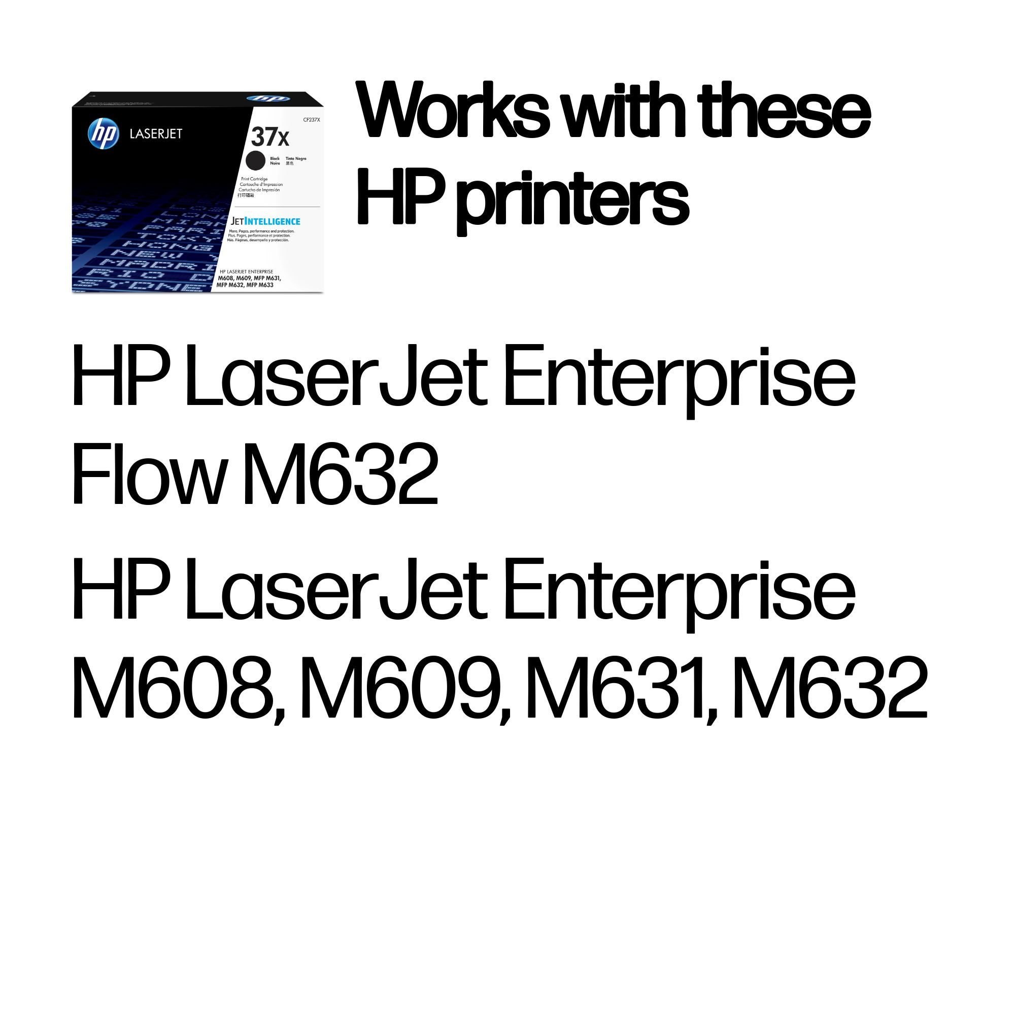 Toner HP, CF237X, Nr.37X , Black, 25K, Original, LaserjetEnterprise M608N. - imagine 2