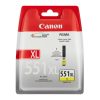Cartus cerneala Canon CLI-551XL, yellow, capacitate 11ml, pentru Canon Pixma