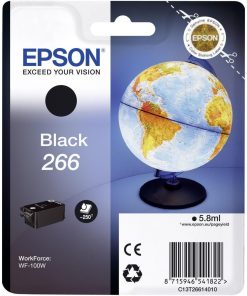 Cartus cerneala Epson 266 black, singlepack,pentru WorkForce WF-100W.