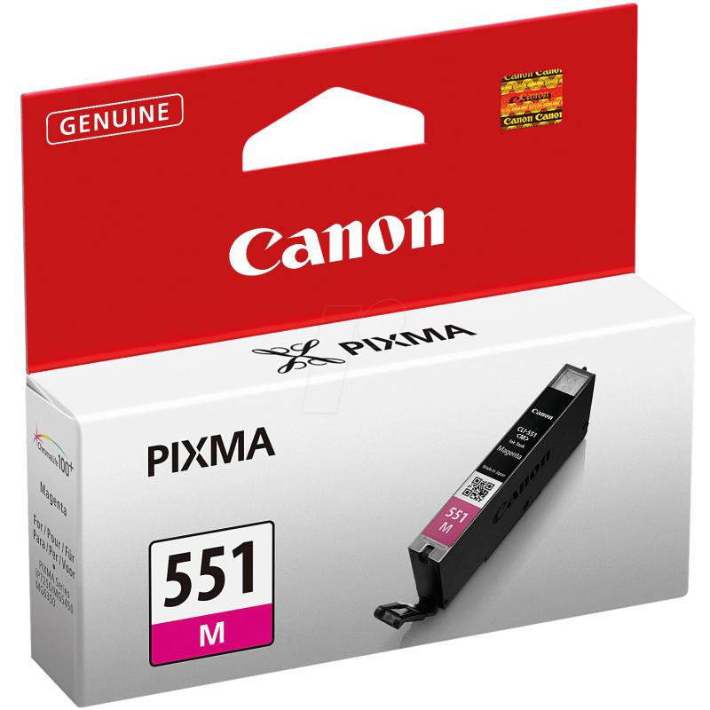 Cartus cerneala Canon CLI-551M, magenta, capacitate 7ml, pentru Canon Pixma - imagine 3