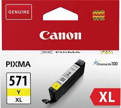 Cartus cerneala Canon CLI-571XL, yellow, capacitate 11ml, pentru Canon Pixma - imagine 3