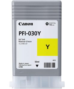 Cartus cerneala Canon PFI-030Y, yellow, capacitate 55ml, pentru Canon imagePROGRAF