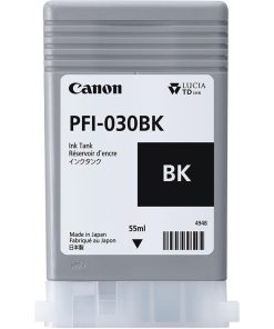 Cartus cerneala Canon PFI-030BK, Black, capacitate 55ml, pentru Canon imagePROGRAF