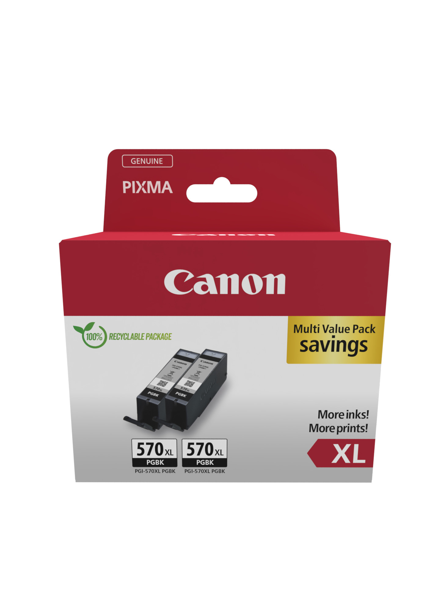 0318C010AA Pachet 2 cartuse Canon Black cap. mare PGI-570XLPGBK