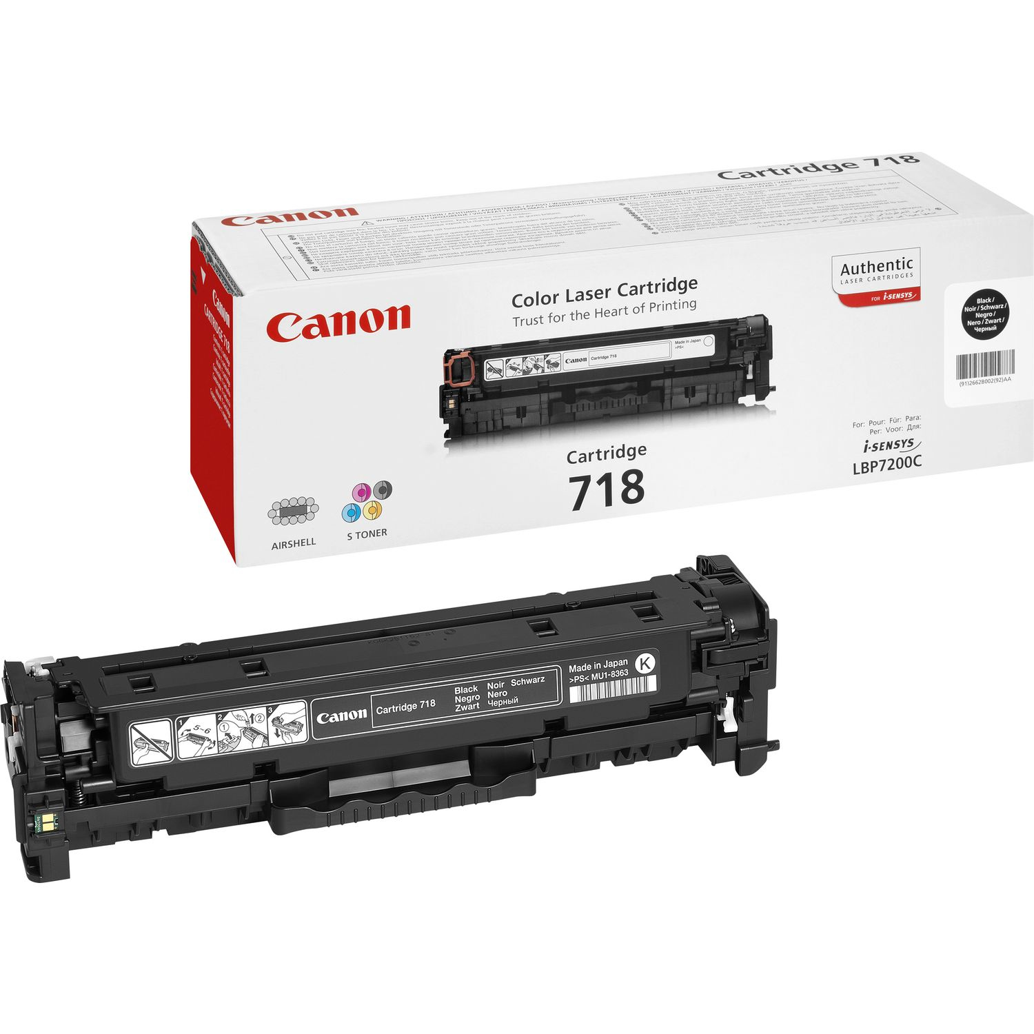 2662B002AA Cartus toner Canon Black CRG-718B