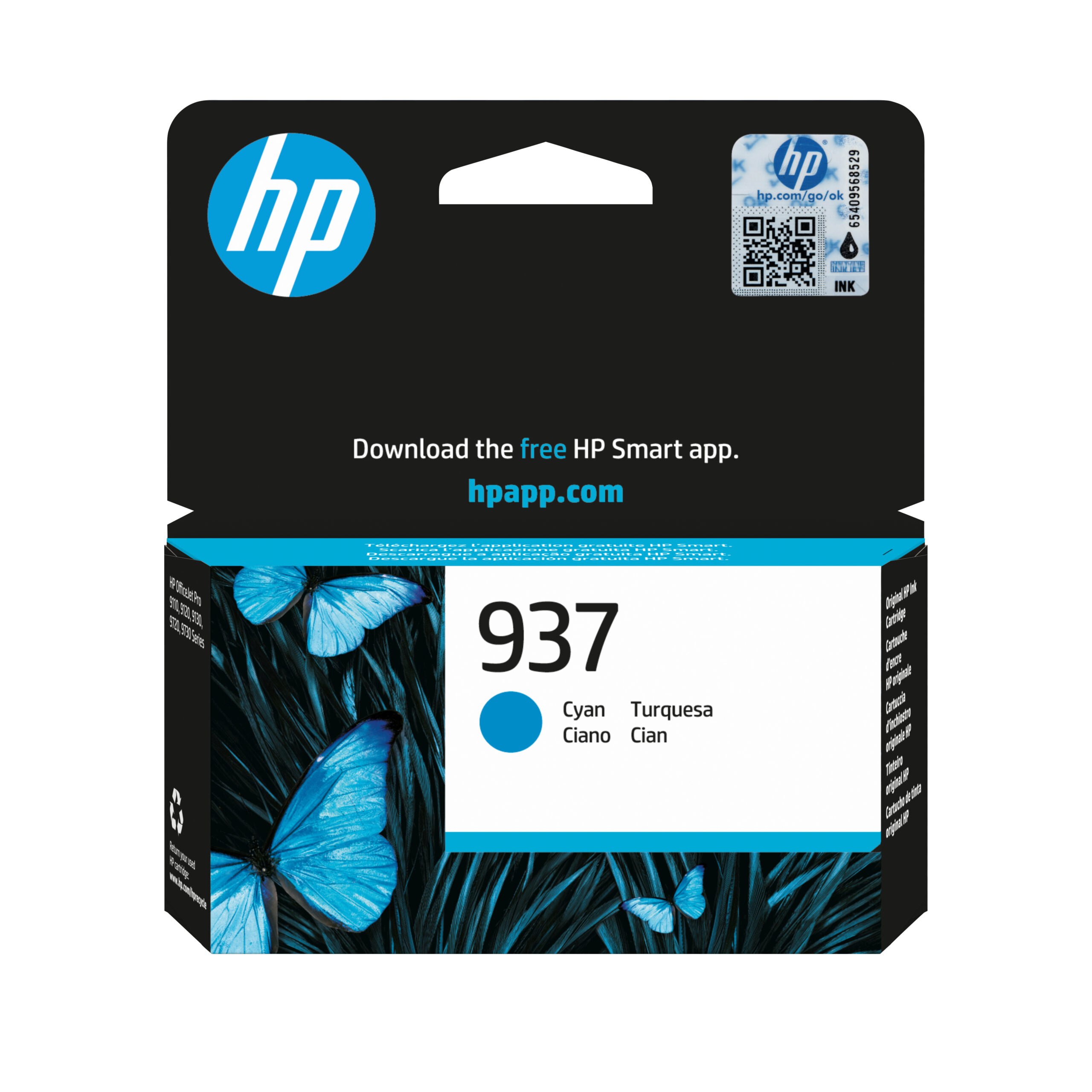 4S6W2NE Cartus cerneala HP 937 Cyan Original Ink Cartridge 4S6W2NE