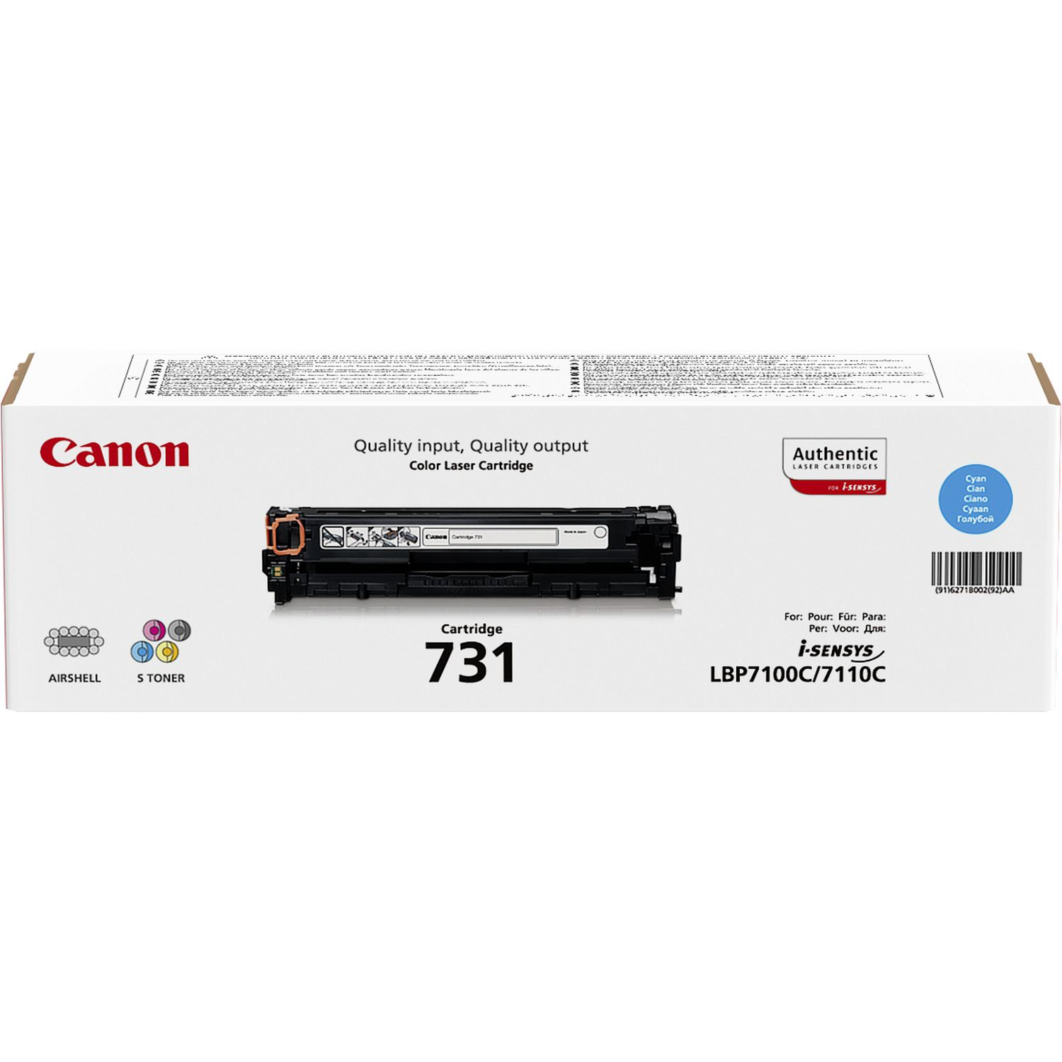 6271B002AA Cartus toner Canon Cyan CRG-731C - imagine 2