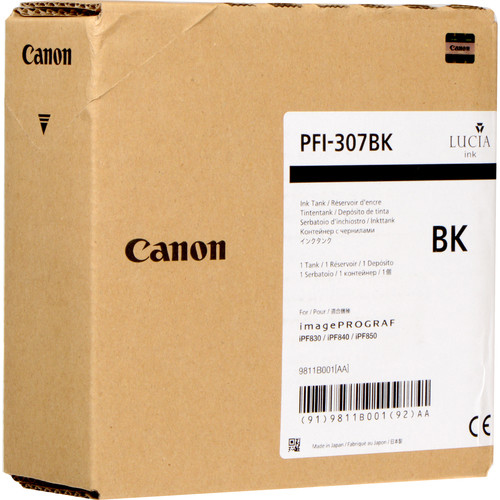 9811B001AA Cartus cerneala Canon Black PFI-307BK