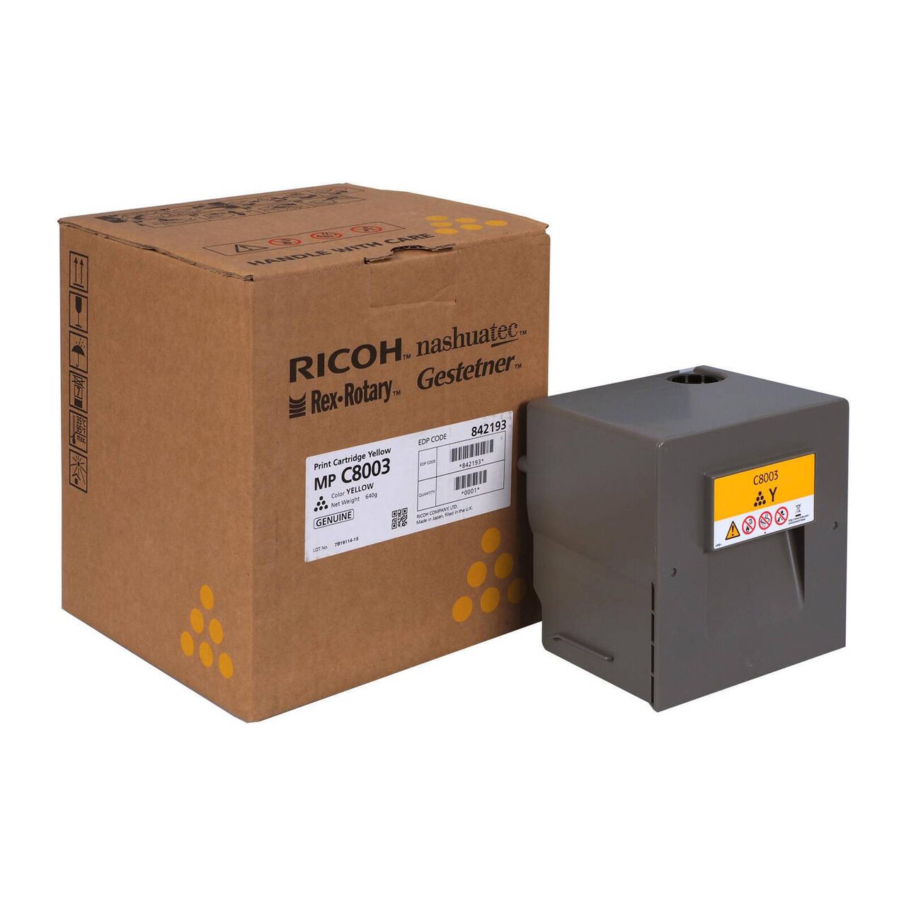 842193 Ricoh toner yellow 26000p for IMC6500/IMC8000/MPC6003/MPC8003 - imagine 2