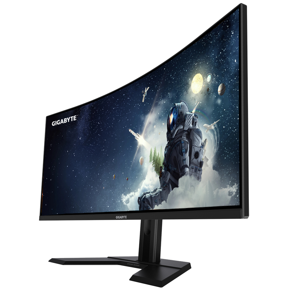 Monitor Commercial GIGABYTE G34WQC A, 34", 3440 x 1440 pixeli, - imagine 2
