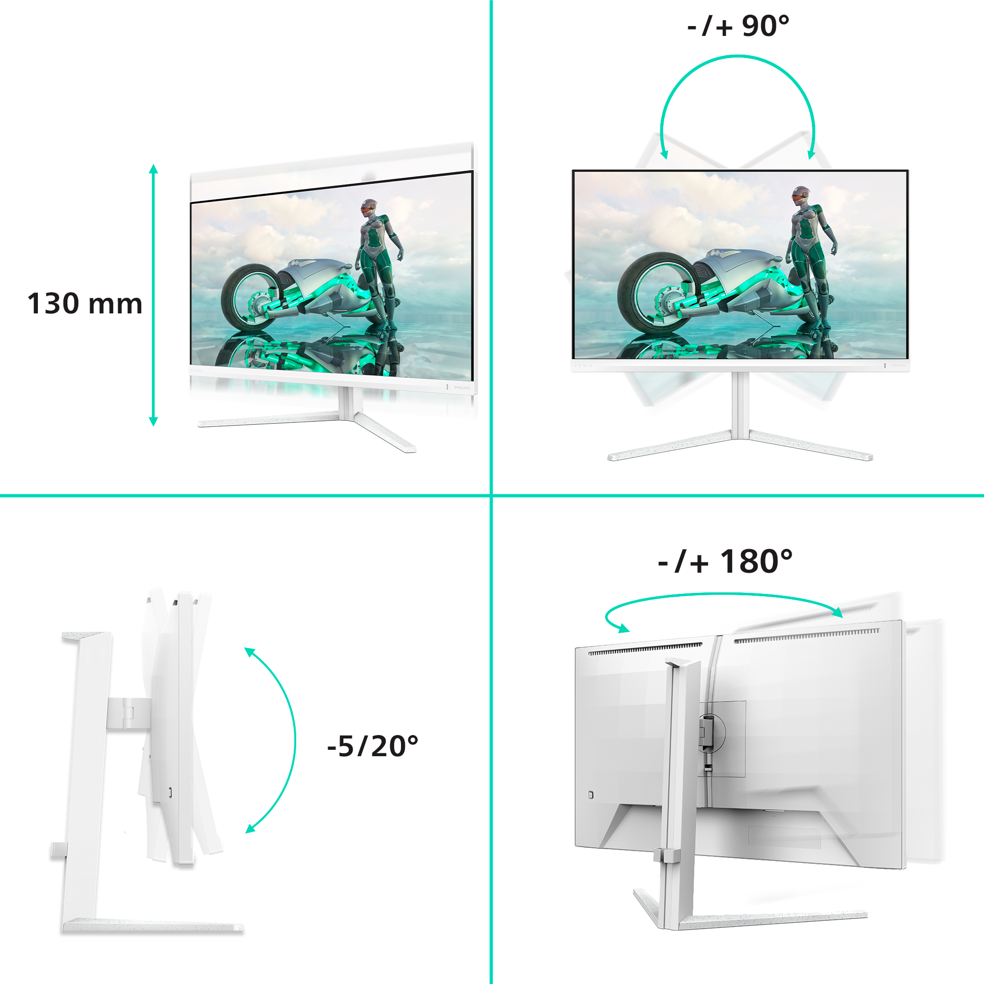 Monitor Philips 27" 27M2N3501PA/00, Diagonal (inch): 27, Diagonal (cm): 68, - imagine 3