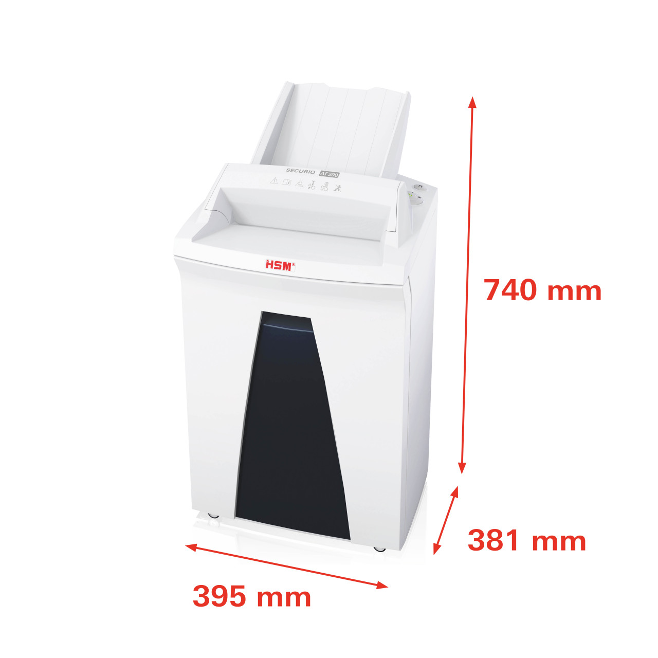 C630288994 DOCUMENT SHREDDER HSM SECURIO AF300 4,5X30 220-240V/50HZ EU - imagine 2