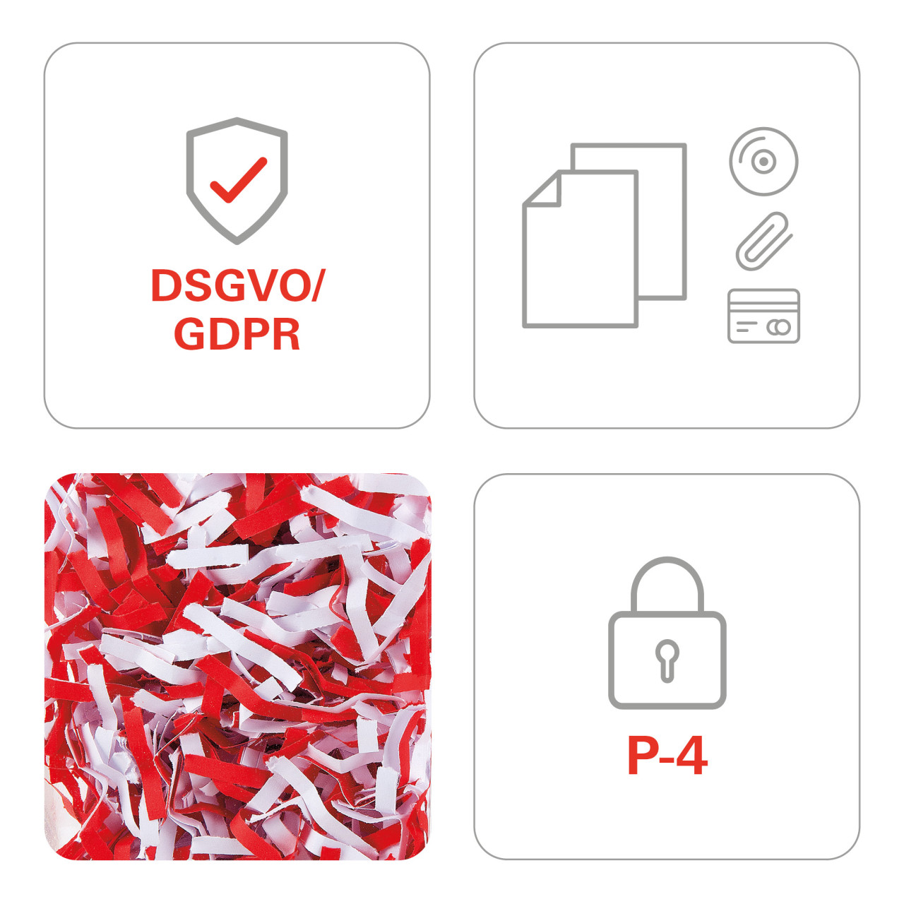 C630288994 DOCUMENT SHREDDER HSM SECURIO AF300 4,5X30 220-240V/50HZ EU - imagine 3