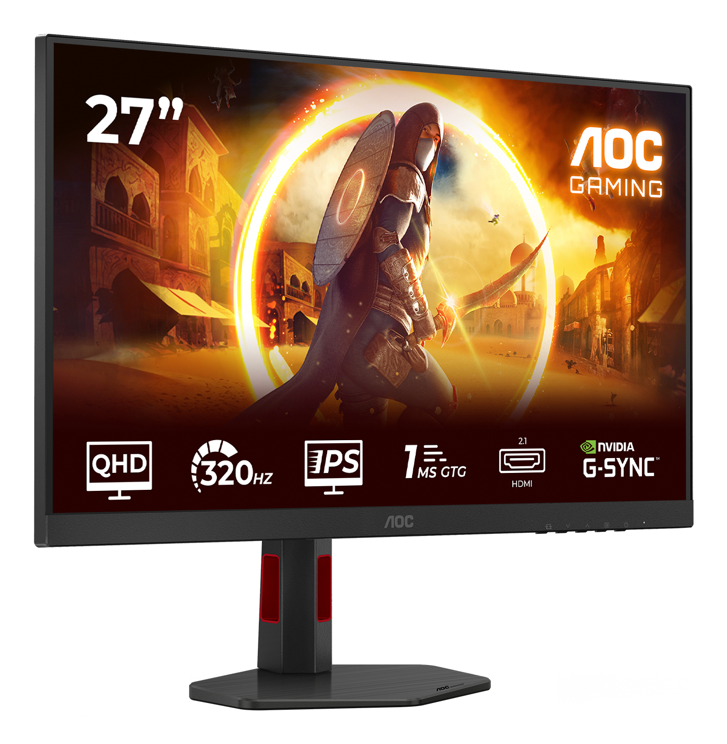 Monitor AOC 27" Q27G4SRU, Diagonal (inch): 27, Diagonal (cm): 68, - imagine 2
