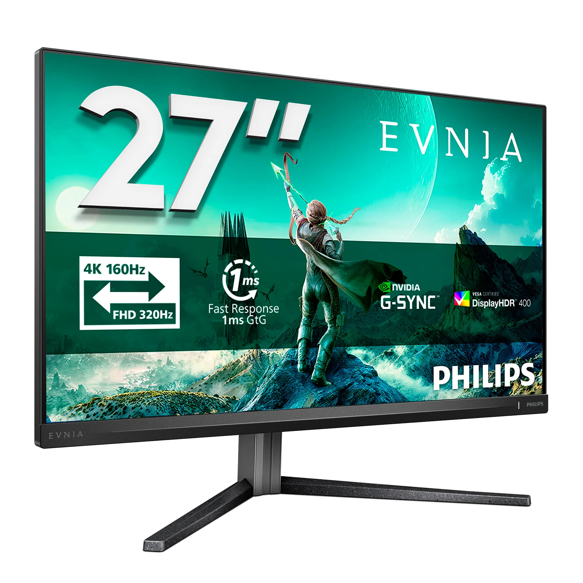 Monitor Consumer Philips Evnia 3000 27M2N3800A/00, 27", 3840 x 2160 - imagine 2