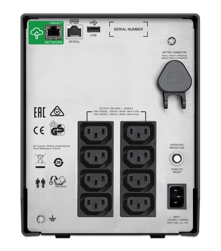 UPS APC Smart-UPS C line-interactive / sinusoidala 1000VA / 600W - imagine 4
