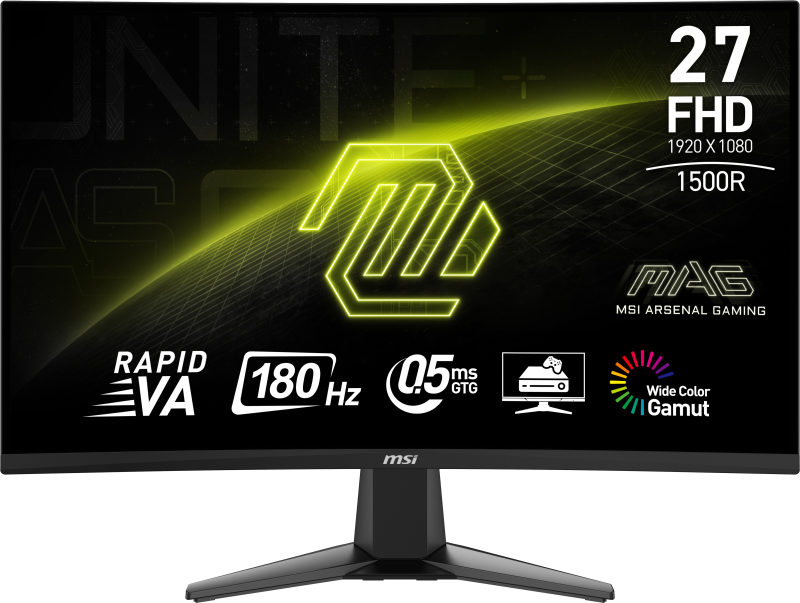 Monitor Consumer MSI MAG 27C6F, 27", 1920 x 1080 pixeli,