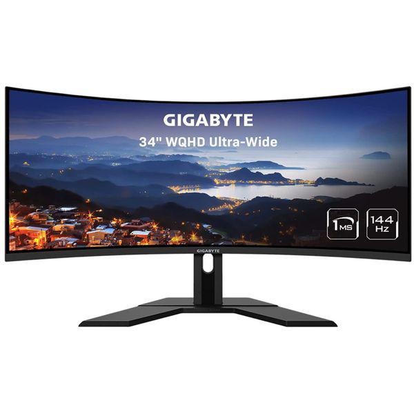 Monitor Commercial GIGABYTE G34WQC A, 34", 3440 x 1440 pixeli,