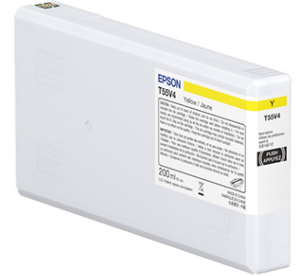 EPSON T55W4 YELLOW INK CARTRIDGE, Ultrachrome® HDR, Capacitate:200ml, Compatibil cu: