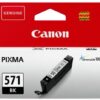 Cartus cerneala Canon CLI-571BK, black, capacitate 7ml, pentru Canon Pixma