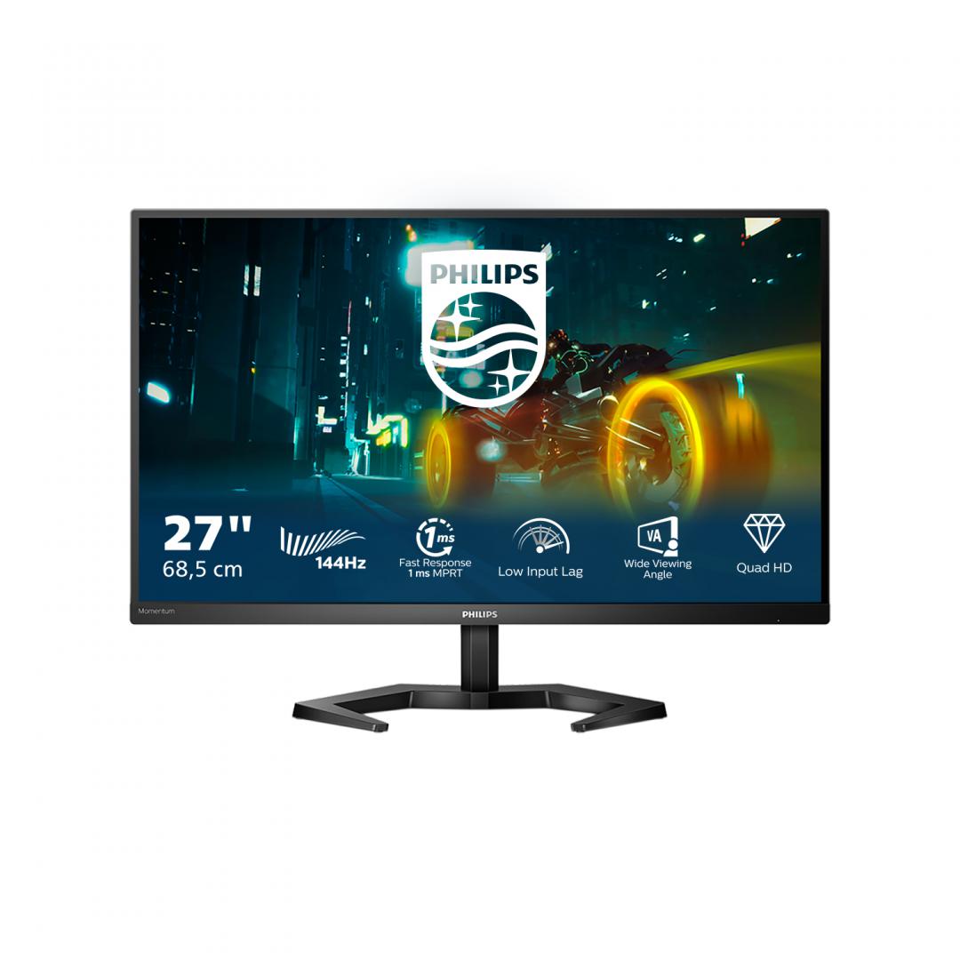 Monitor Consumer Philips 27M1N3500LS/00, 27", 2560 x 1440 pixeli, Black, - imagine 3