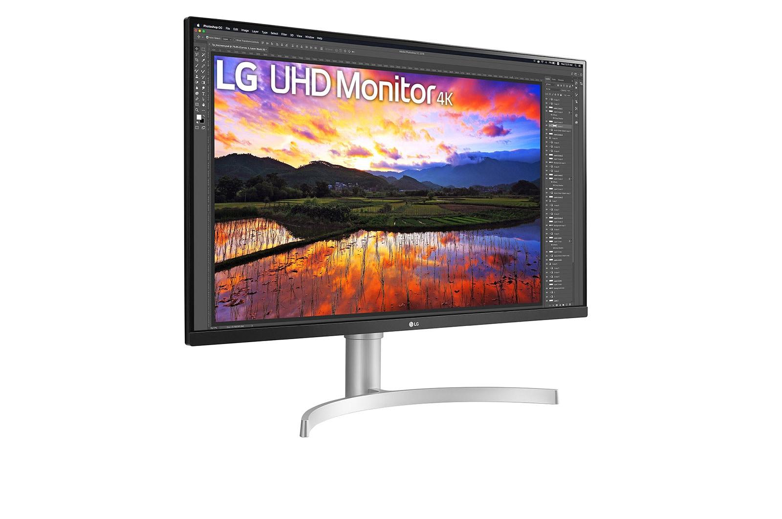 Monitor Consumer LG 32UN650P-W, 31.5", 3840 x 2160 pixeli, Silver, - imagine 4