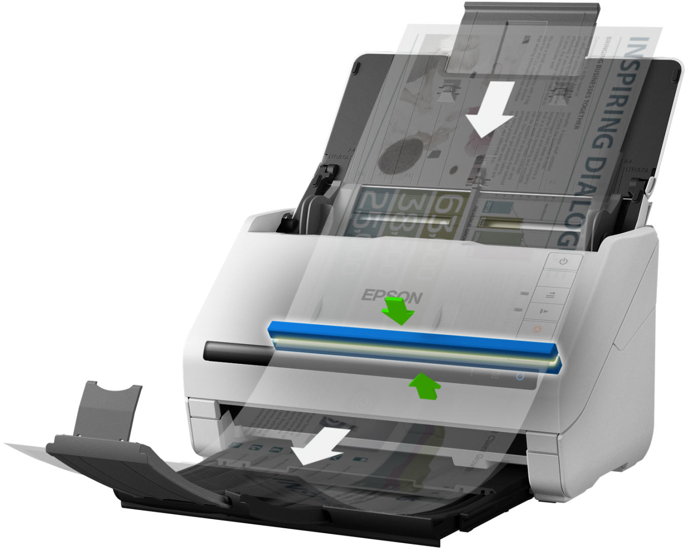 EPSON DS-770II A4 SCANNER, Format A4, Scannet tip Sheetfed, Rezolutie: - imagine 5
