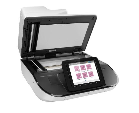 Scanner A4 HP Digital Sender Flow 8500 fn2, Suport plat, - imagine 3