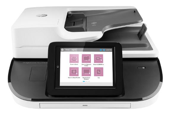 Scanner A4 HP Digital Sender Flow 8500 fn2, Suport plat,
