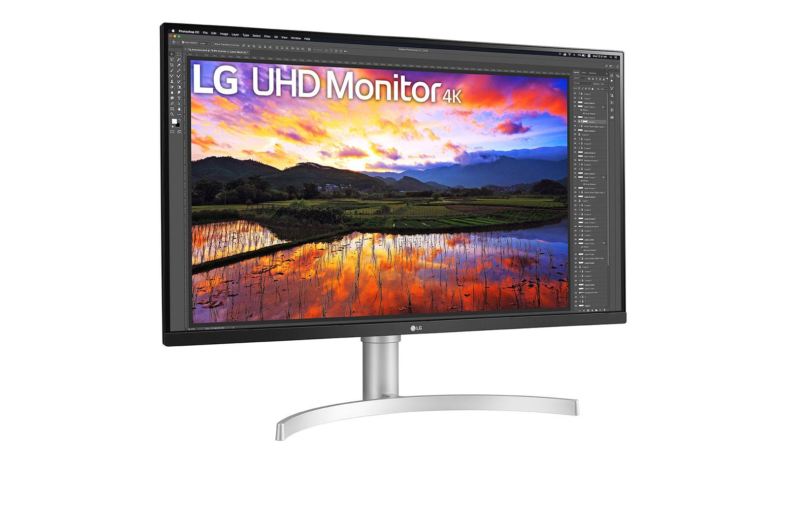 Monitor Consumer LG 32UN650P-W, 31.5", 3840 x 2160 pixeli, Silver, - imagine 3