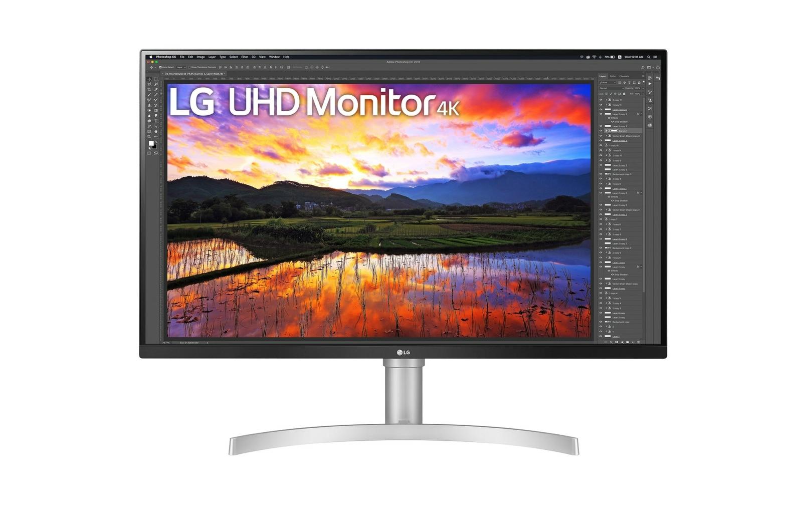 Monitor Consumer LG 32UN650P-W, 31.5", 3840 x 2160 pixeli, Silver,
