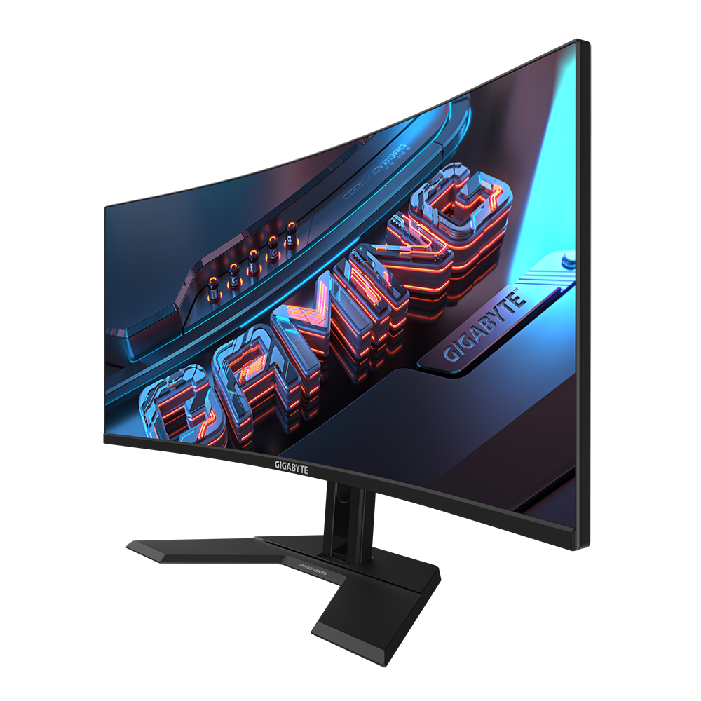 Monitor Commercial Gigabyte GS34WQC, 34", 3440 x 1440 pixeli, Black, - imagine 2