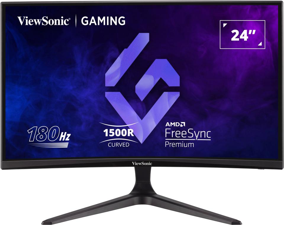 Monitor Consumer ViewSonic VX2418C, 24", 1920 x 1080 pixeli, Black,