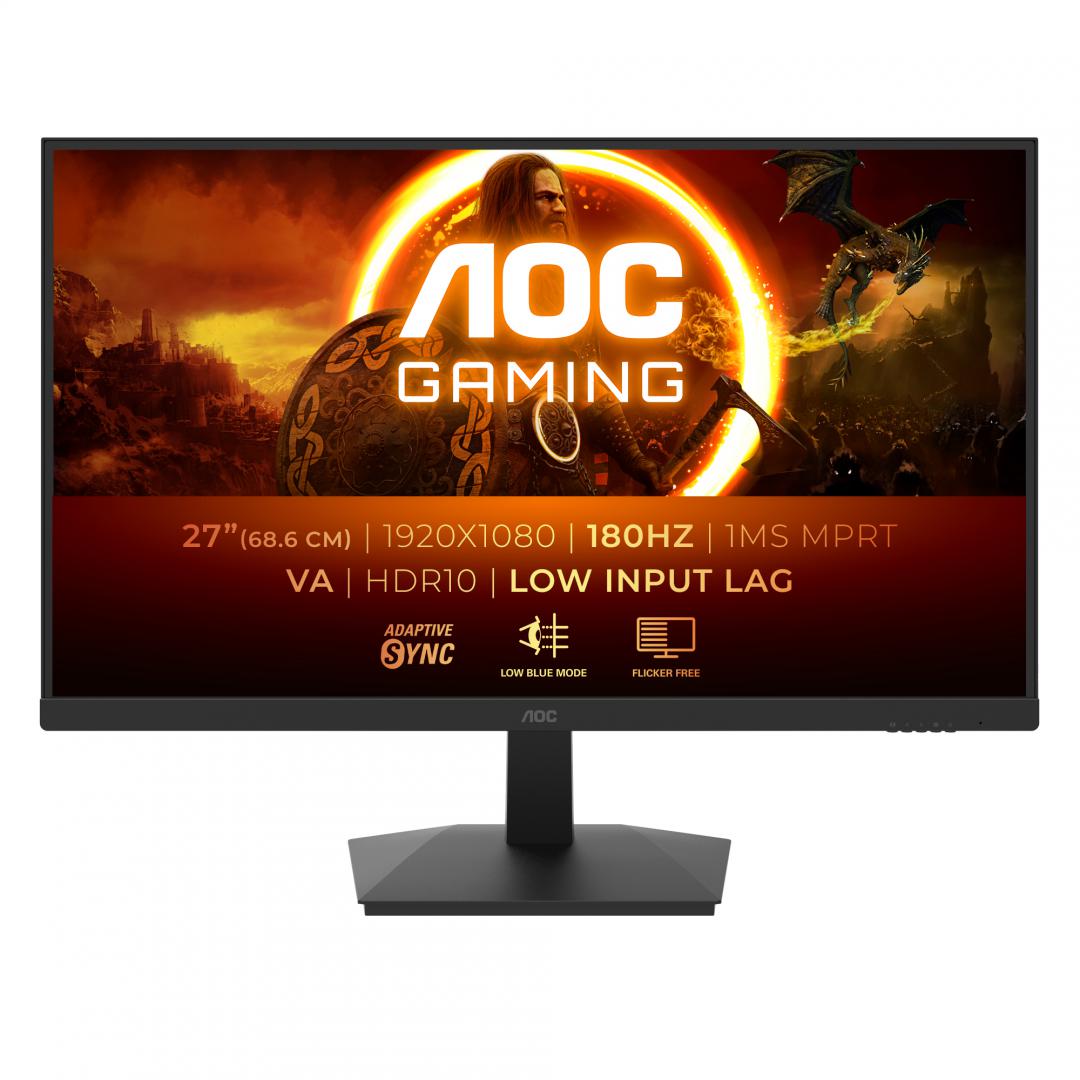 Monitor Gaming AOC 27G15N2, 27", 1920 x 1080 pixeli, Black,