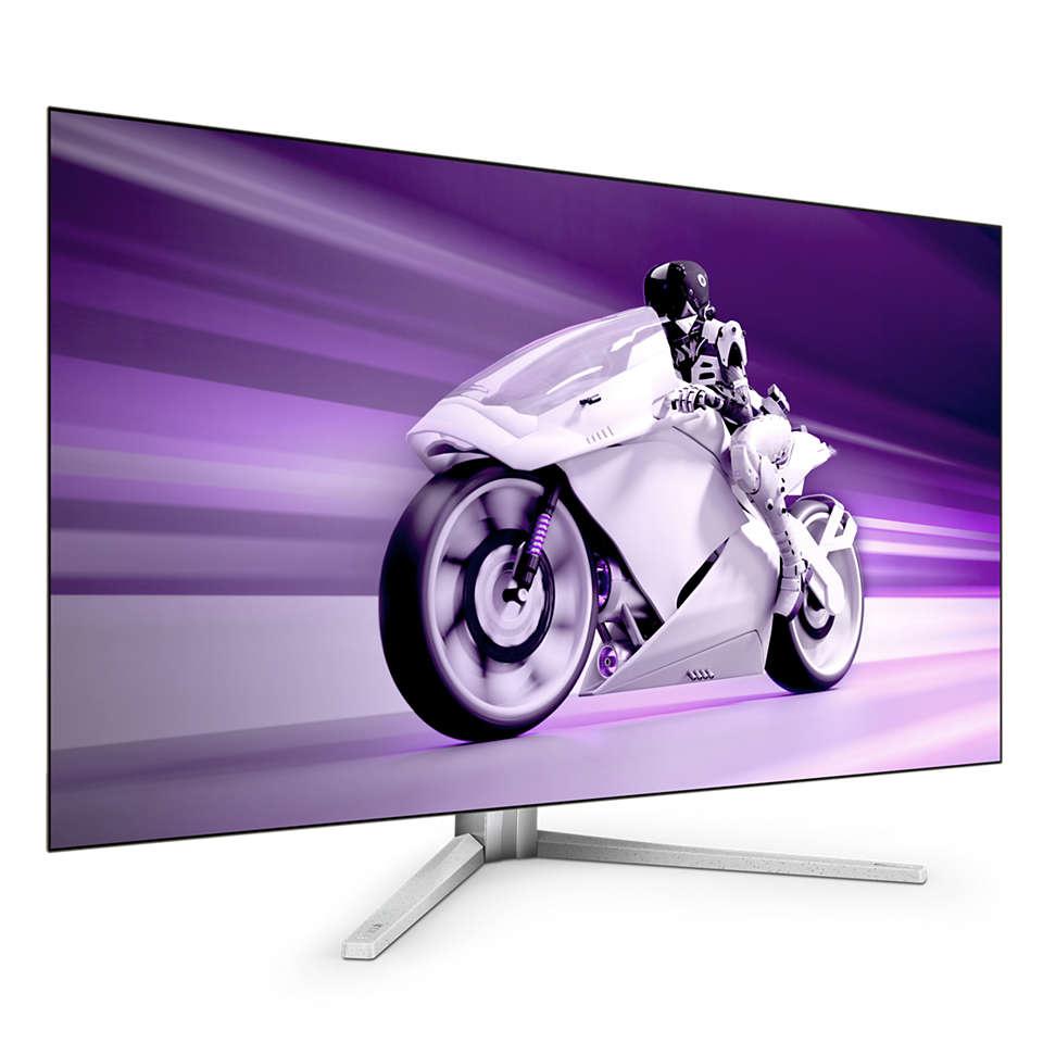 Monitor Consumer Philips 42M2N8900/00, 41.5", 3840 x 2160 pixeli, White, - imagine 2