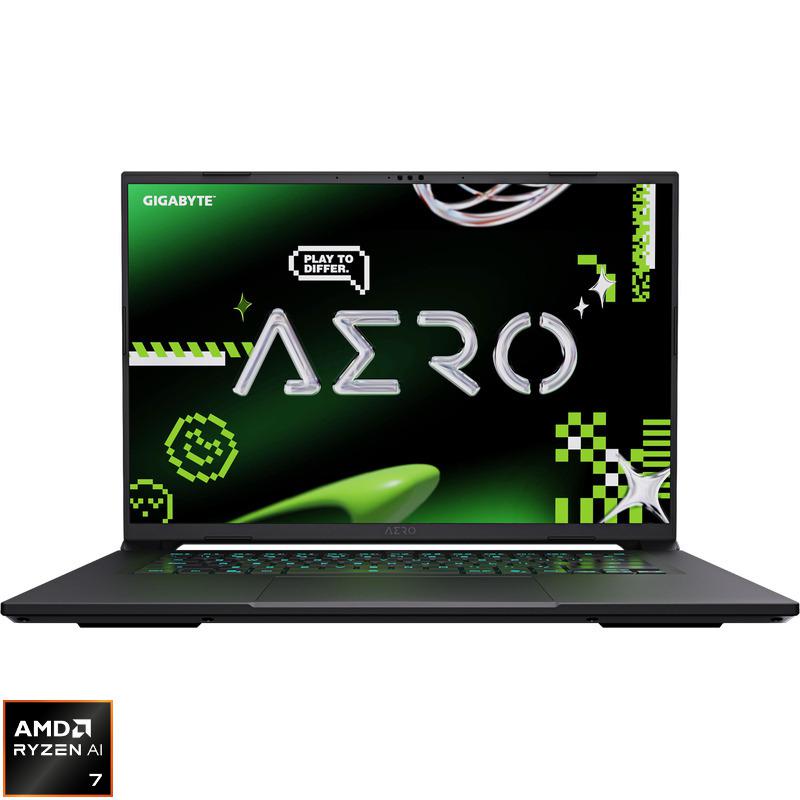 Laptop Gaming GIGABYTE AERO X16, cu procesor Ryzen AI 7