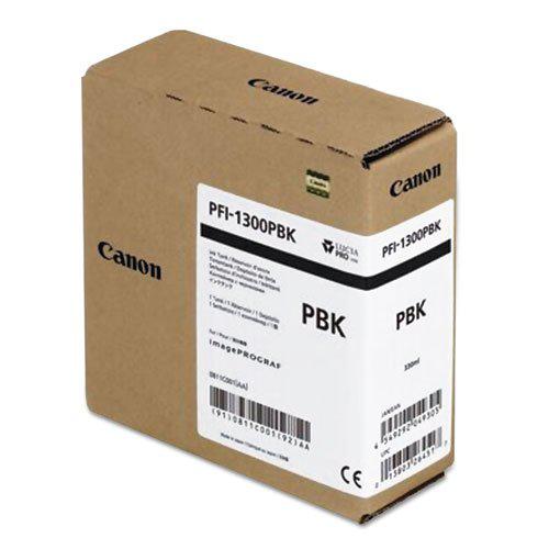Cartus cerneala Canon PFI-1300MBK, matte black, capacitate 330ml, pentru Canon