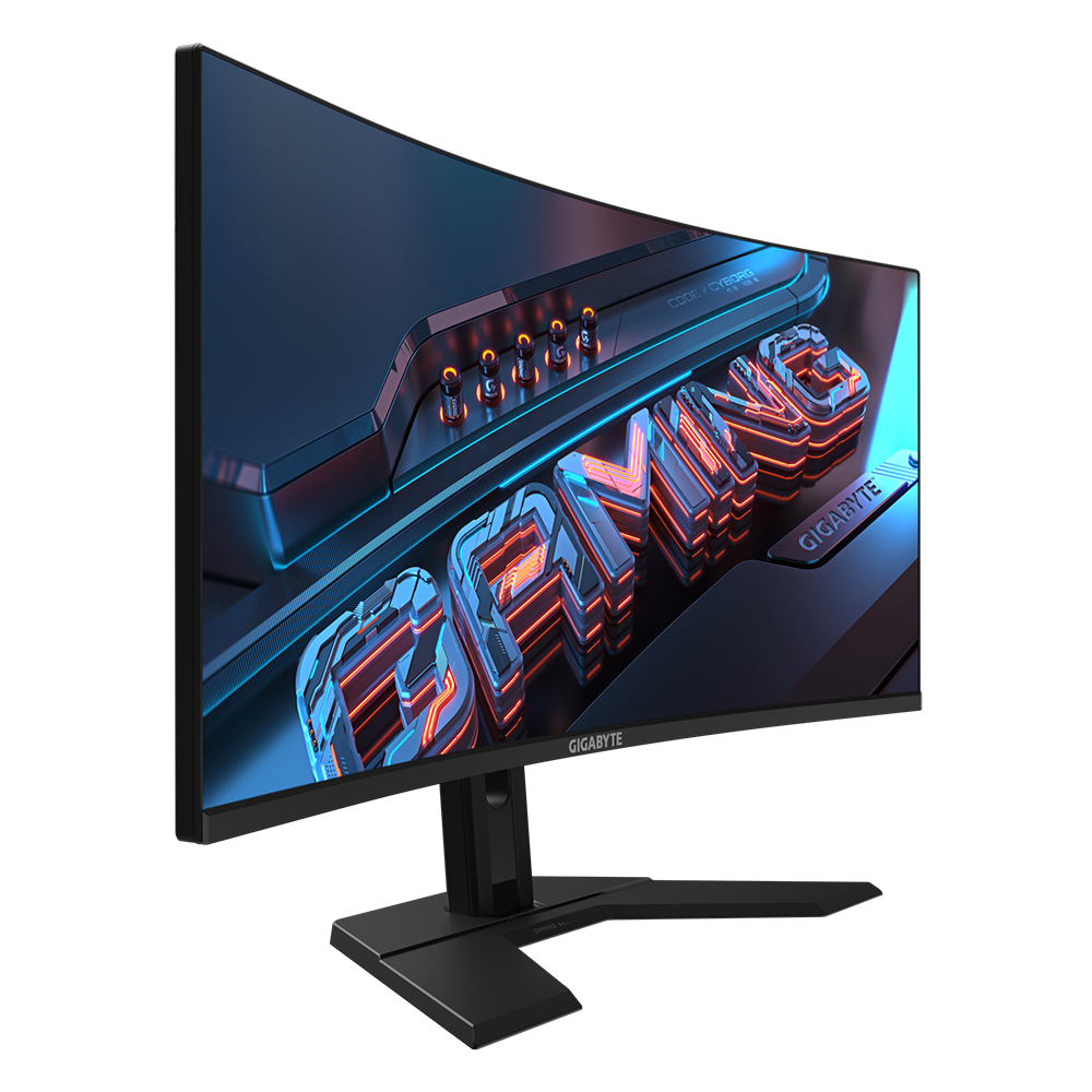 Monitor Commercial Gigabyte GS34WQC, 34", 3440 x 1440 pixeli, Black, - imagine 3