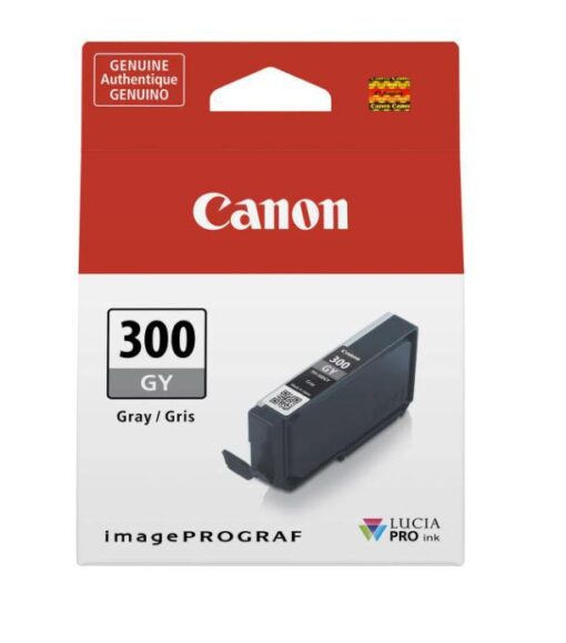 Cartus cerneala Canon PFI300GY, Grey, capacitate 14.4ml, pentru Canon imagePROGRAF